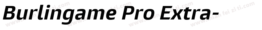 Burlingame Pro Extra字体转换